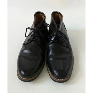 Deerstags Boys Zeus Black Lace Up Memory Foam Chukka Boots Size 3M